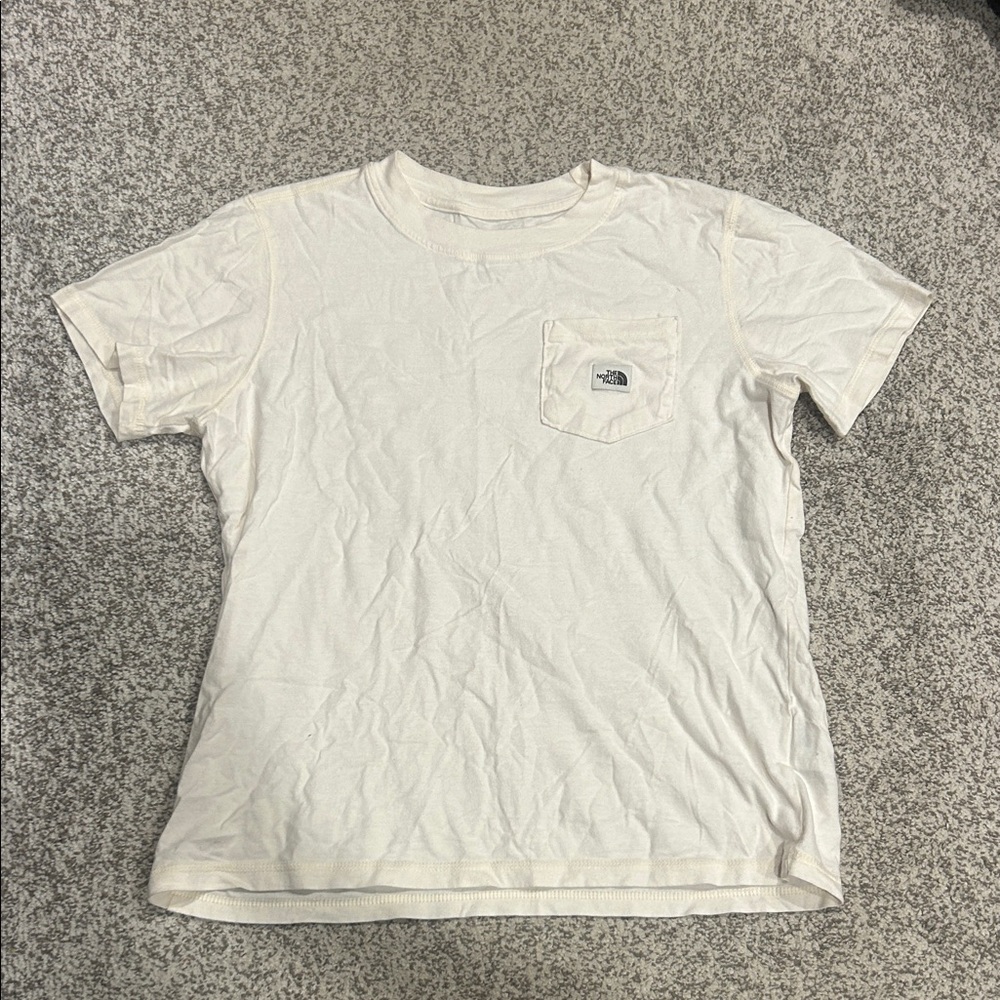The North Face Cream Pocket Tee